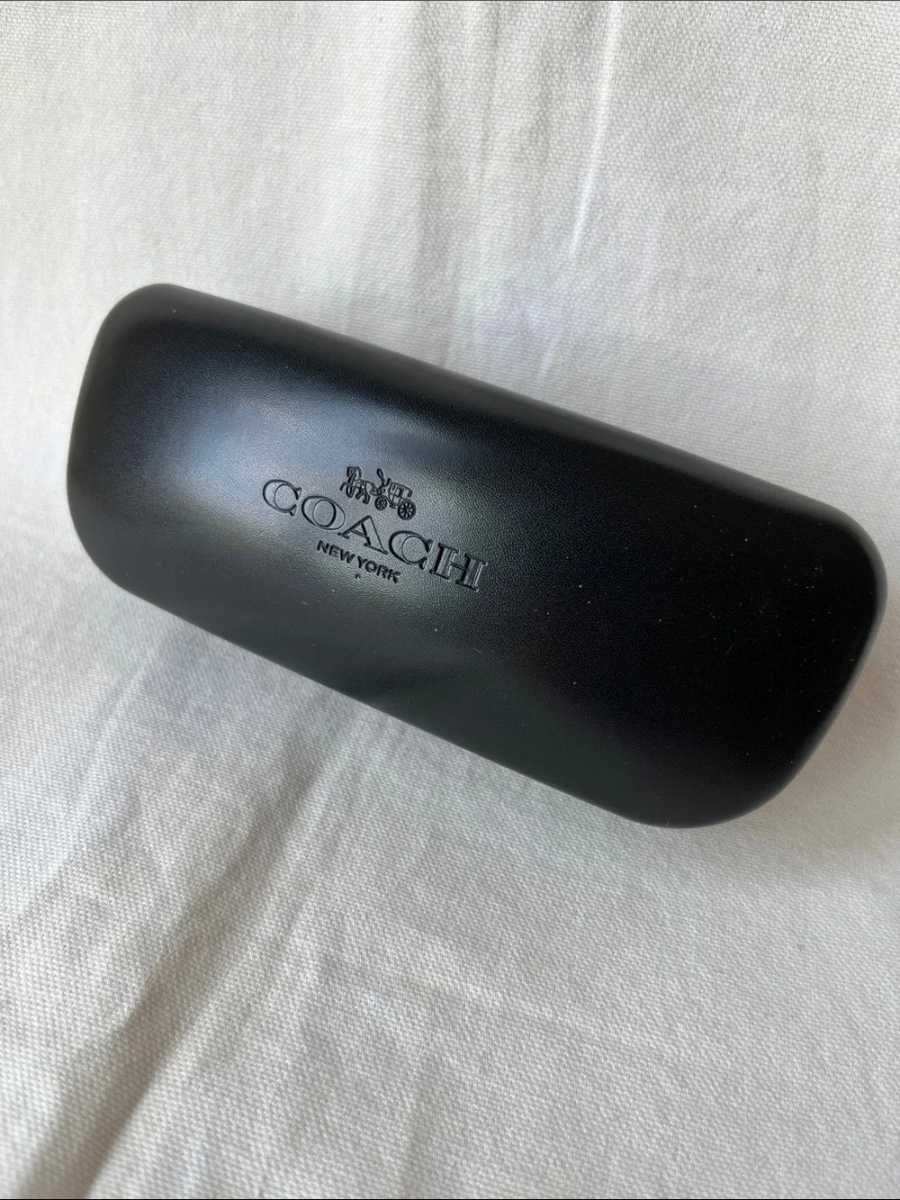 COACH Black Leather Glasses Case